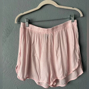 Lulu’s, lightweight, boxer style, women’s, short, pink, pull on, size large